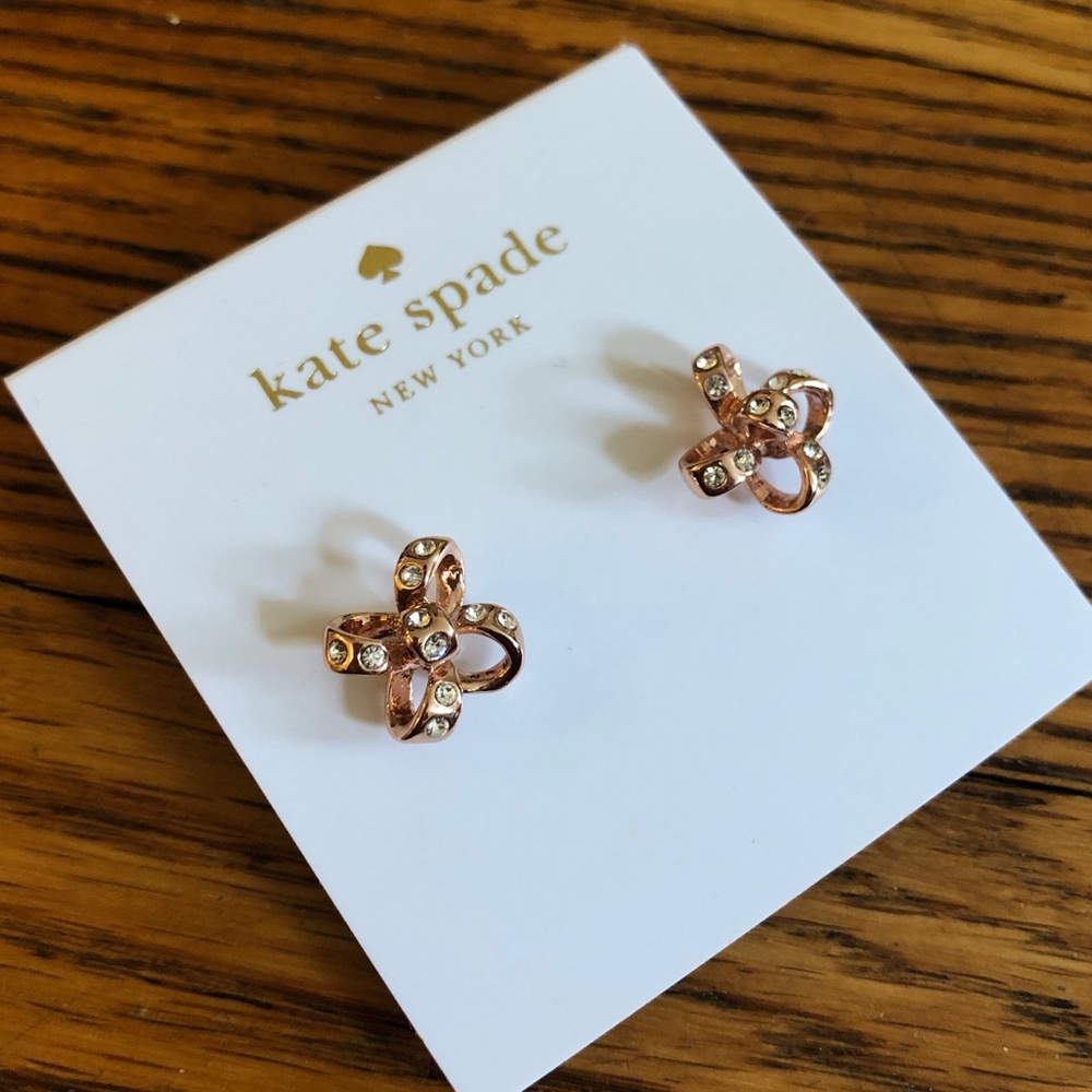 Kate space it’s a tie rose gold earrings